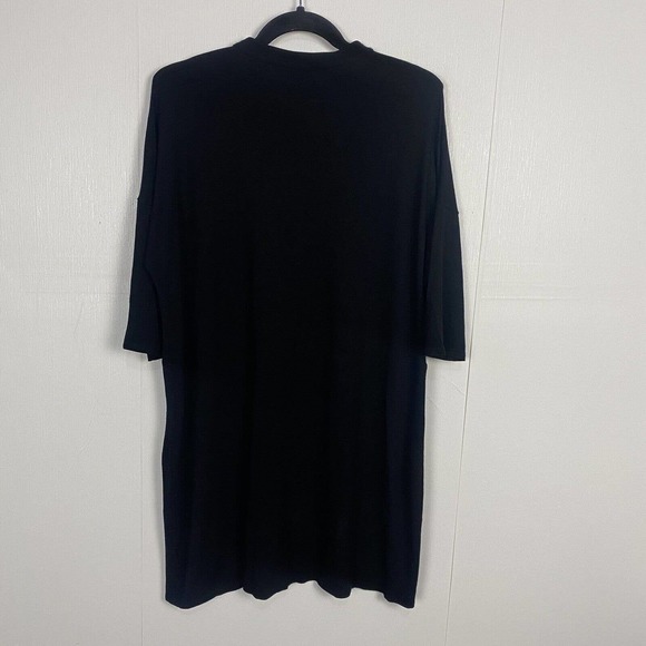 Eileen Fisher Women’s Black 3/4 Sleeve Viscose Spandex Tunic Top Blouse Size M. - Picture 5 of 10